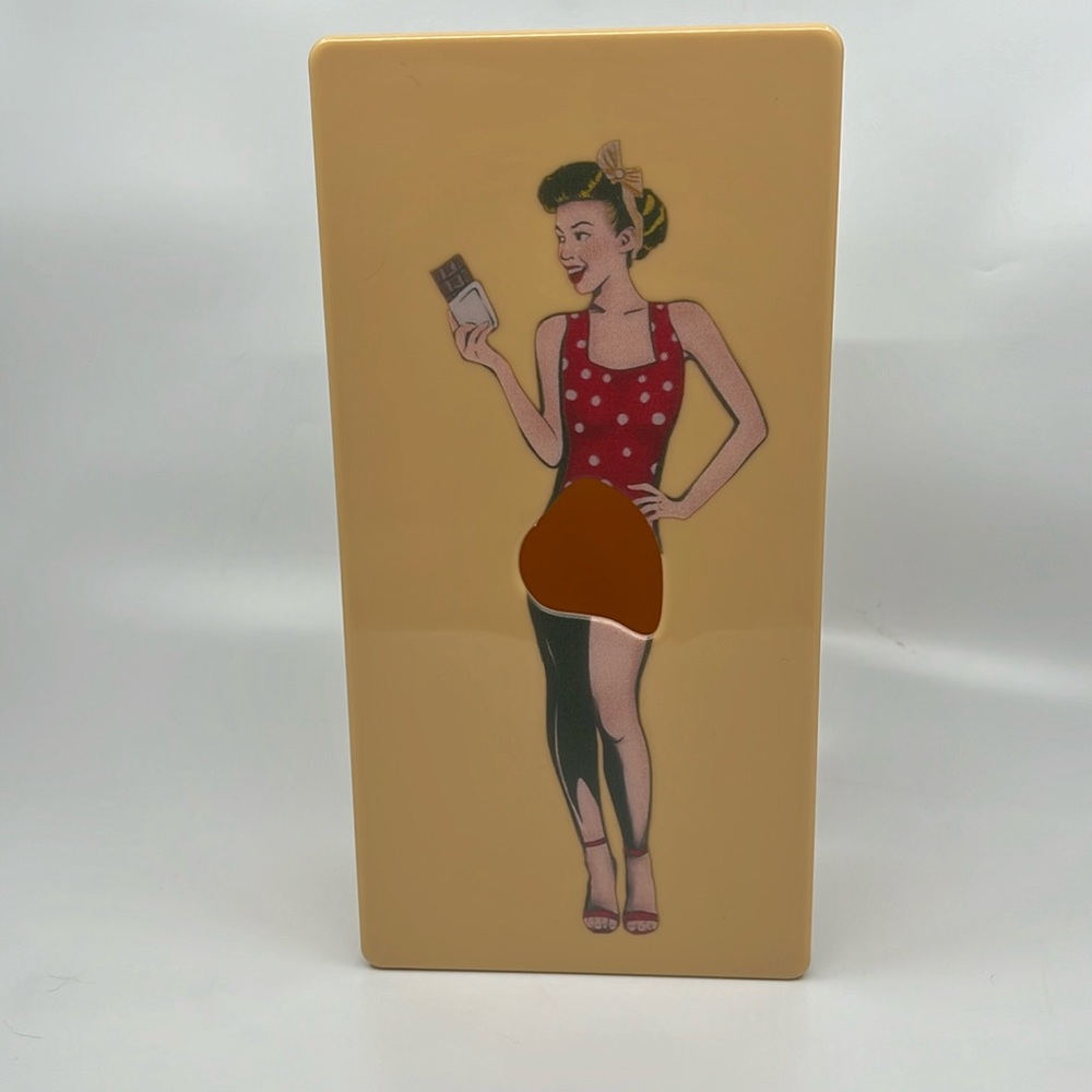 Pinup girl tissue box holder